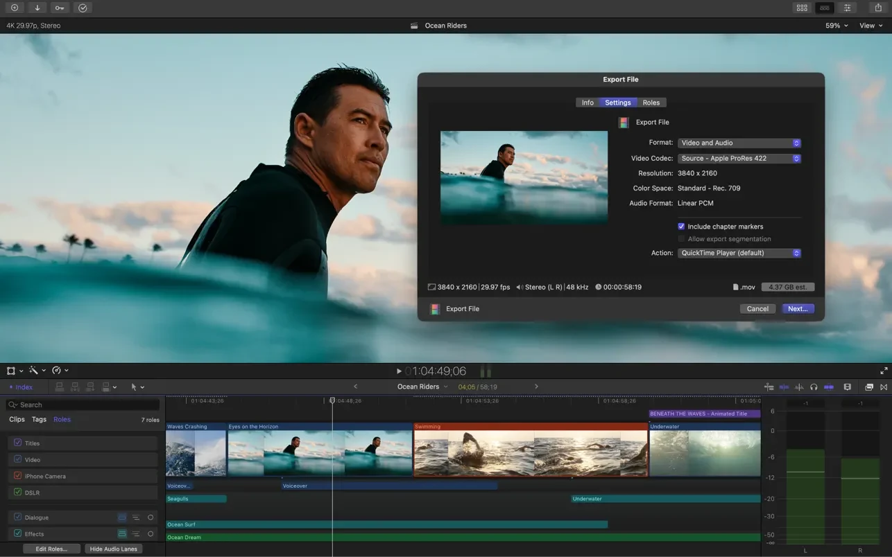 Final Cut Pro screenshot 7